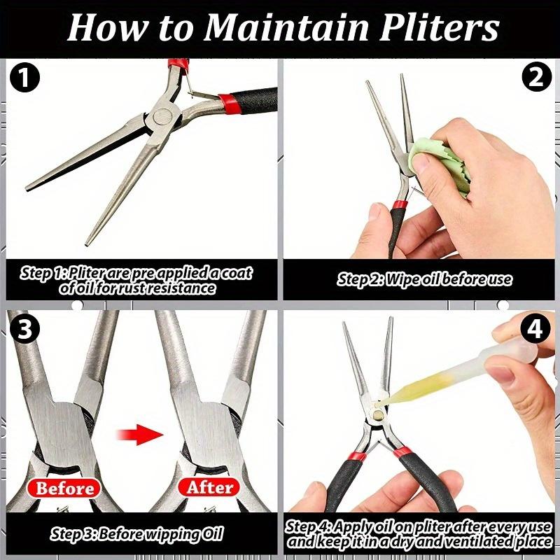Pliers Multi Functional Tools 10 Pieces Metal DIY Model Tool Set Electrical Wire Cable Cutters 3D Metal Jigsaw Puzzles Assembly