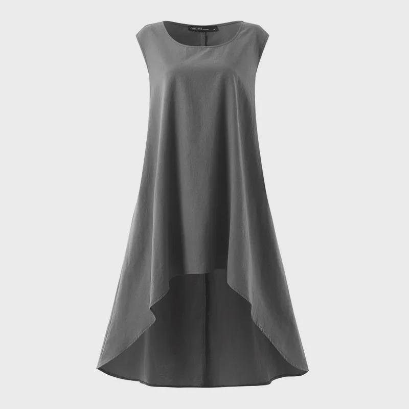 2024 Women's Asymmetrical Sleeveless Top & Loose Pants 2-Piece Set - Spring/Summer Sportswear