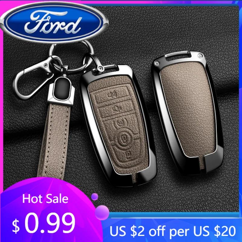 Neuer 2026 Autoaufkleber 2025 Heißes Legierungs-Stil Auto Schlüsselanhänger Hülle Schale Für Ford Maverick Focus Edge Explorer Expedition Everest Fusi