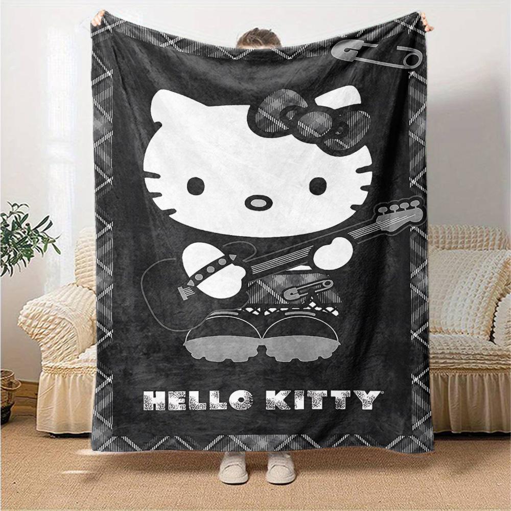 1pc Hello Kitty Soft Flannel All-Season Throw for Home, Office, Outdoor UseDurable Comfort  100568