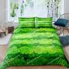Watermelon Duvet Cover Set Green And Red Colour Polyester Comforter Cover King Queen Full Size For Kids Teens Adults Bedding Set