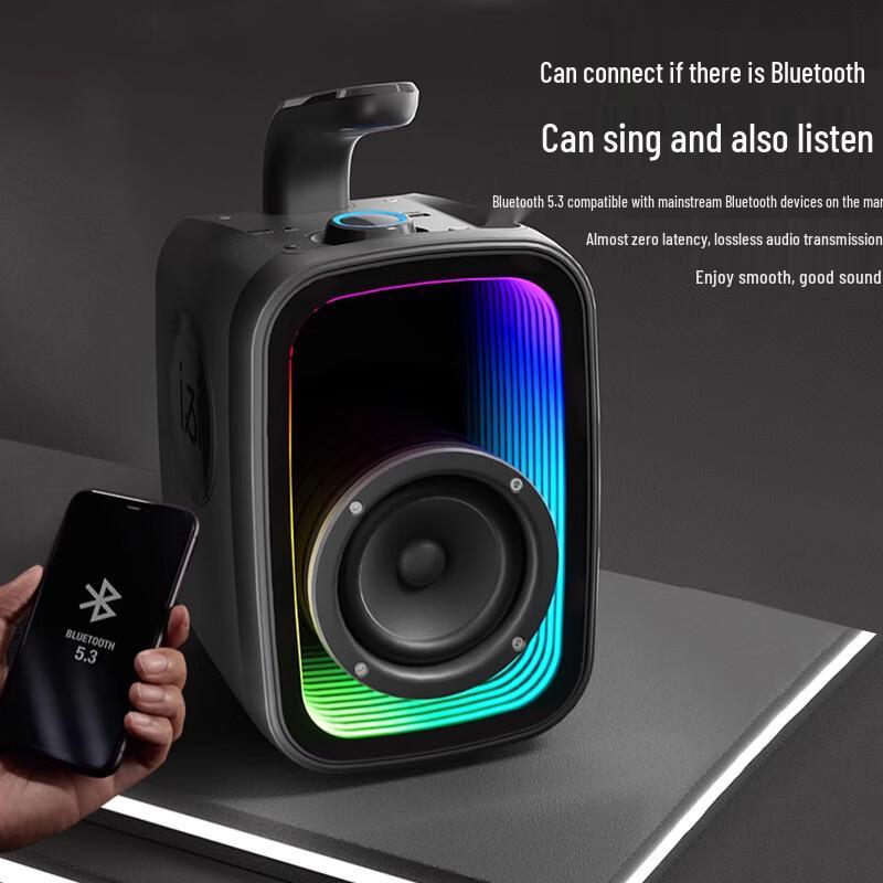 Soaiy Portable Bluetooth K-Song Speaker