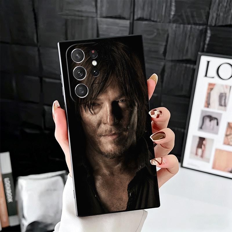 

The Walking Dead Daryl Dixon Soft Phone Case for Samsung Galaxy S26 S25 Edge S24 Ultra S23 Plus S22 S21 FE S20 Black Cover Back Samsung S26 Ultra