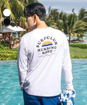 Helingbon Men'S Semi-Loose Fit Long Sleeve Rash Guard Top (2 Colors) / Ri375M