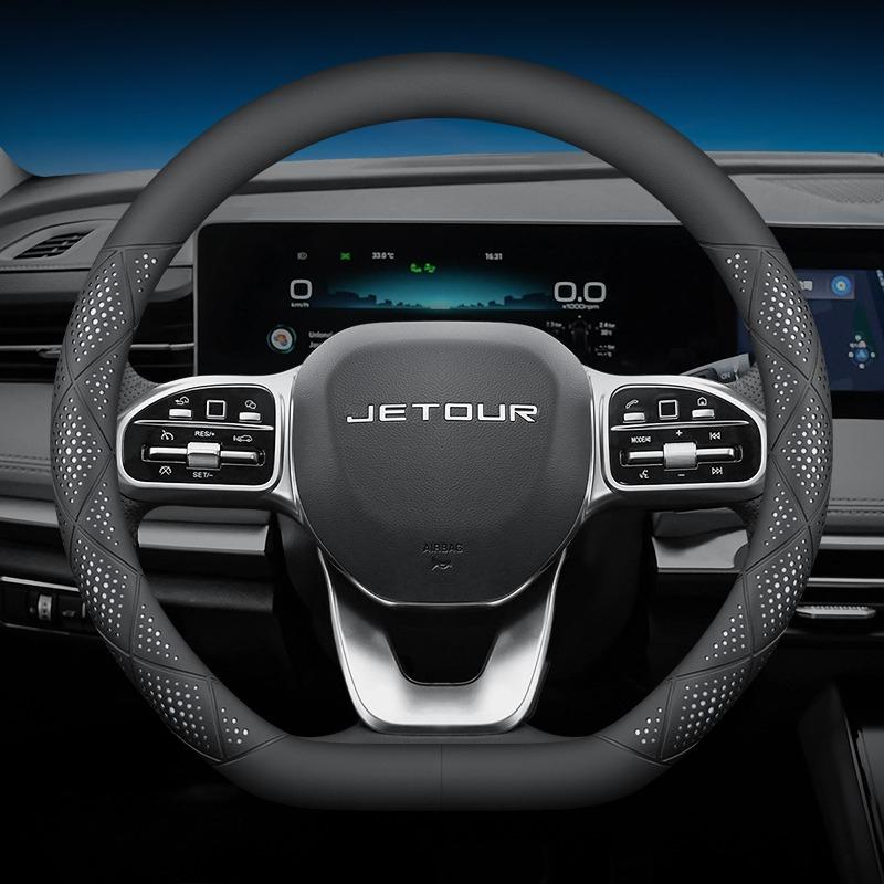 37-38cm Sport Steering Cover All Seasons For JETOUR T2 T1 Dashing X70 PLUS X90 PLUS X50 Sport Non Slip Comfort Grip Car Styling