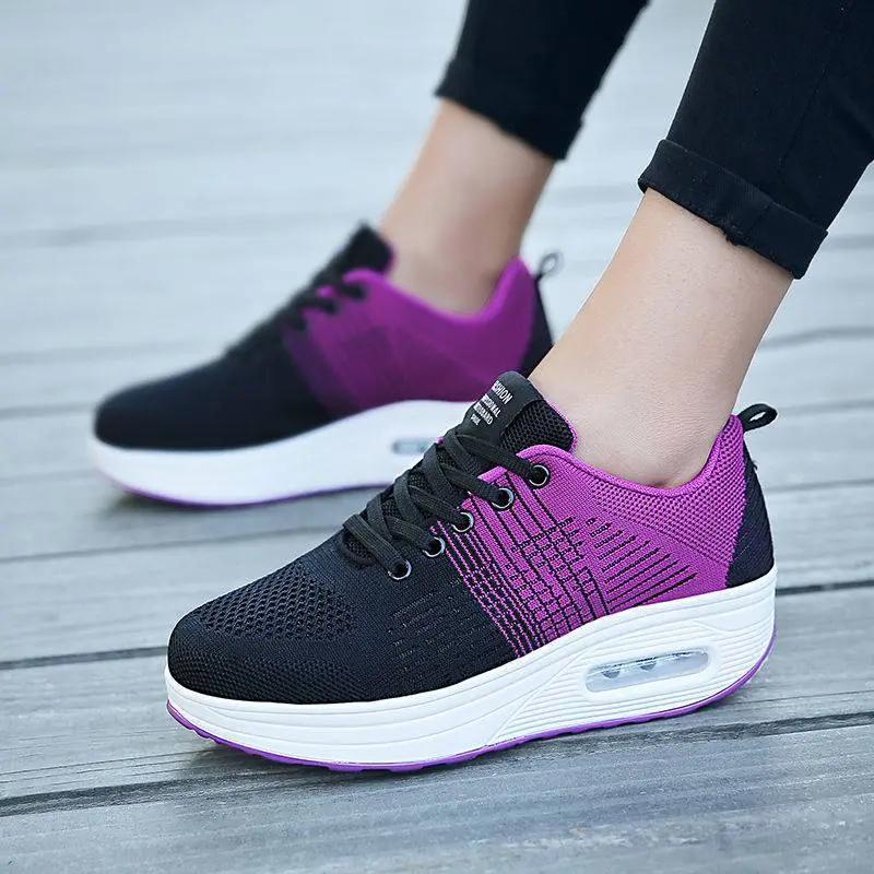 Platform Sport Shoe Tenis Zapatillas Footwear Sneakers Womens Black Shoes for Women Air Casual Chunky Woman Trendy Vulcanized Sh