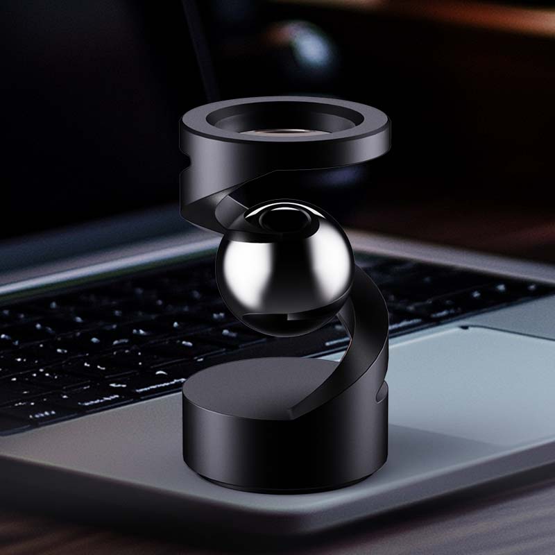 

EDC Anti-Stress Gyroscope - Floating Metal Spinner with Magnetic Levitation Unique Desk Toy Gift for Men Women Fidget Toy 6.65*3.8*3.8cm чёрный