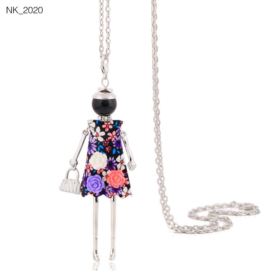 Cute Women Necklace Statement Lady Charm Long Trendy Necklace New Fashion Female Big Pendant Lovely Jewelry Gift
