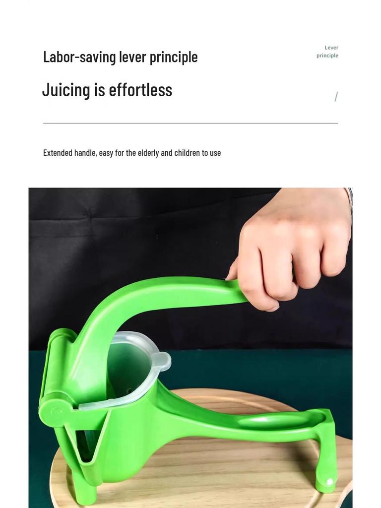 Manual Multifunctional Lemon Juicer - Portable Plastic Press for Small Fruits