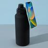 2026 New Style Magnetic Phone Stand Water Bottle Outdoor 1L Large Capacity Stainless Steel Insulated Sports Kettle For Travel
