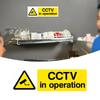 Security Camera Signs Warning Self-Adhesive Video Camera Signs For Outside 10 Pieces Weatherproof Property Safety Stickers For
