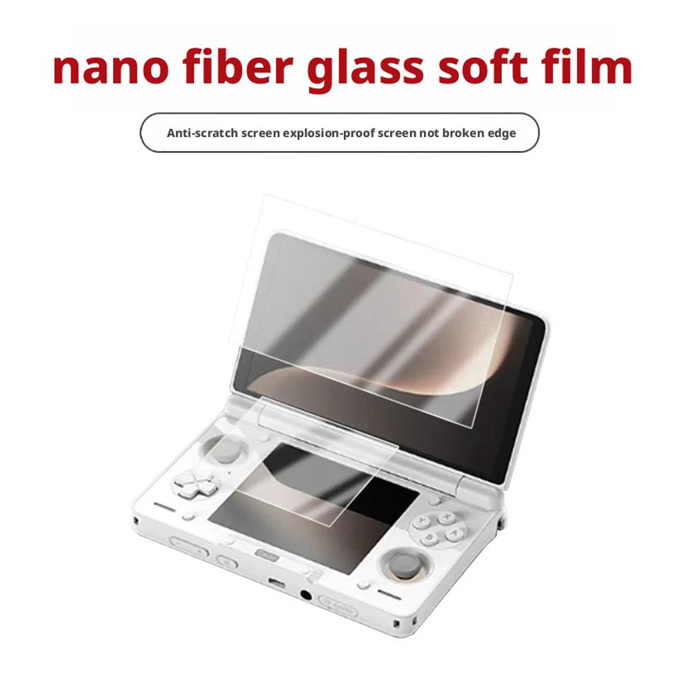 1 Zestaw Do AYN THOR Podwójny Ekran Flip Telefon Palmowy Nano Folia Odporna na Eksplozje Odporna na Zarysowania Ochrona Oczu Miękka Folia