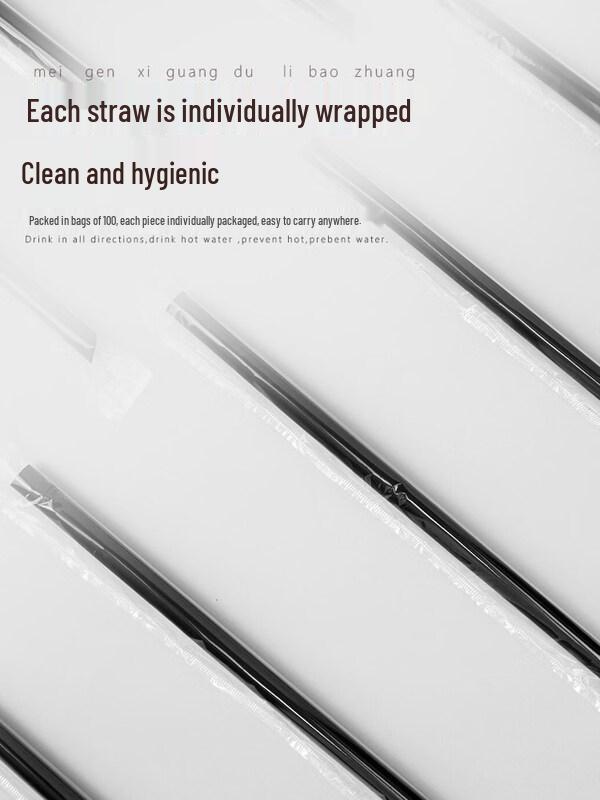 ZISIZ Disposable Boba Tea Straws