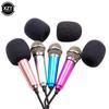 Mini Portable 3.5mm Stereo Studio Mic KTV Karaoke Microphone For Smart Phone Laptop PC Desktop Handheld Audio Microphone