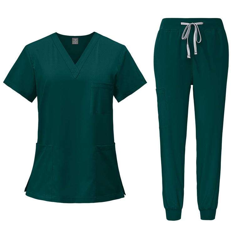 Breathable Hospital Uniforms Nurse Beauty Dental Salon Work Clothes Suits Custom LOGO Uniform Medical Scrubs Sets for Men Women