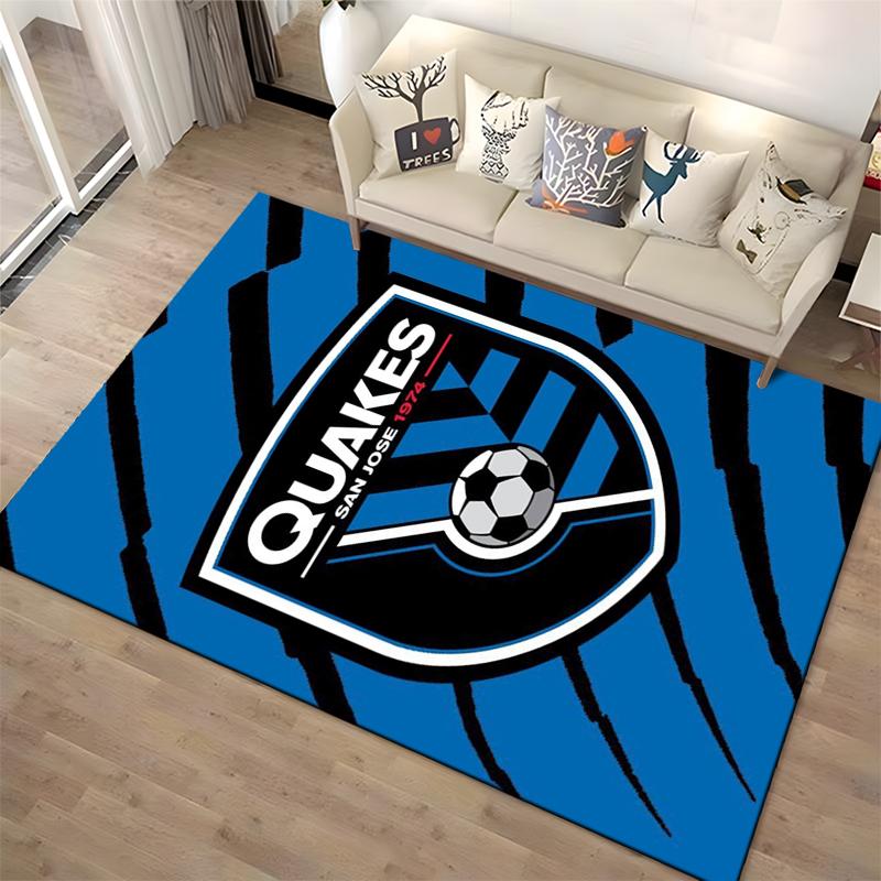 "San Jose Soccer Team Logo Rug 1974" Non-slip Rug Suitable for Living Room and Bedroom Sofas.