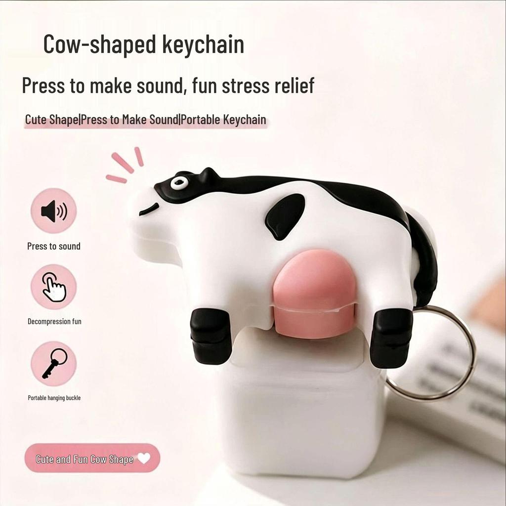 Sound and Light Charging Animal Keychain: Decompression Press Pendant