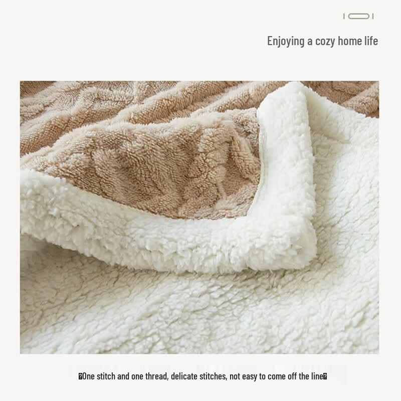 Jieliya Double-Sided Warm Fleece Blanket