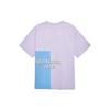 MLB SS23 Color Block Graffiti Print Big Logo Sports Dopamine Short Sleeve T-Shirt Unisex T-Shirt Light-Purple 3ATSL0433-14LDL
