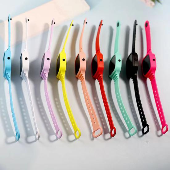 Wrist Watch Button Control LED Square Dial Digital Display Adjustable Precise Time Waterproof Kids Digital Sport Watch Daily Accessory