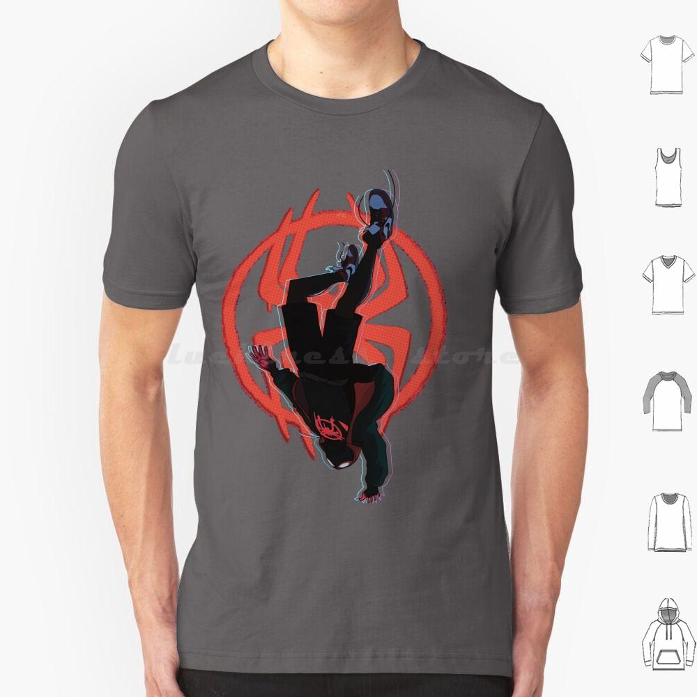 Miles Morales T Shirt 6xl Cotton Cool Tee Miles Morales Into The Spider Verse Across The Spider Verse Animation Cartoon Spider