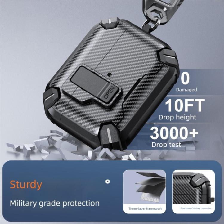 Wireless Charging Box For Pods 3rd Protective Case Anti Drop Design with Phone Stand Function Auto Locking Mechanism