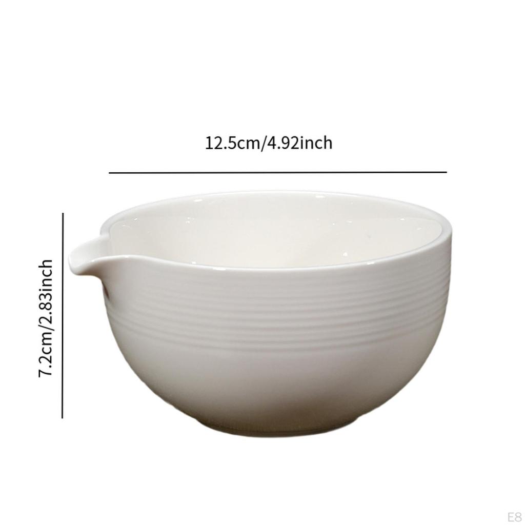 560ml Ceramic Matcha Bowl for Tea Ceremony, Mixing Accessory