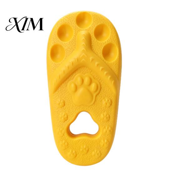 Teething Toys for Puppies Slipper Dog Chew Toy, Puppy Thong Sandal Shape, Interactive Durable Fetch Toy Small to Large Dogs, Pet Training