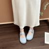 Fashion versatile retro temperament simple Mary Jane shoes women's 2025 summer new single shoes with skirt ballet shoes