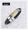 Men’s Luxury Stainless Steel & Microfiber Braided Bracelet