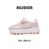 Augustine Platform White Shoes Women's 2025 New Summer Thin Lace Mesh Muffin Dad Shoes Sneakers