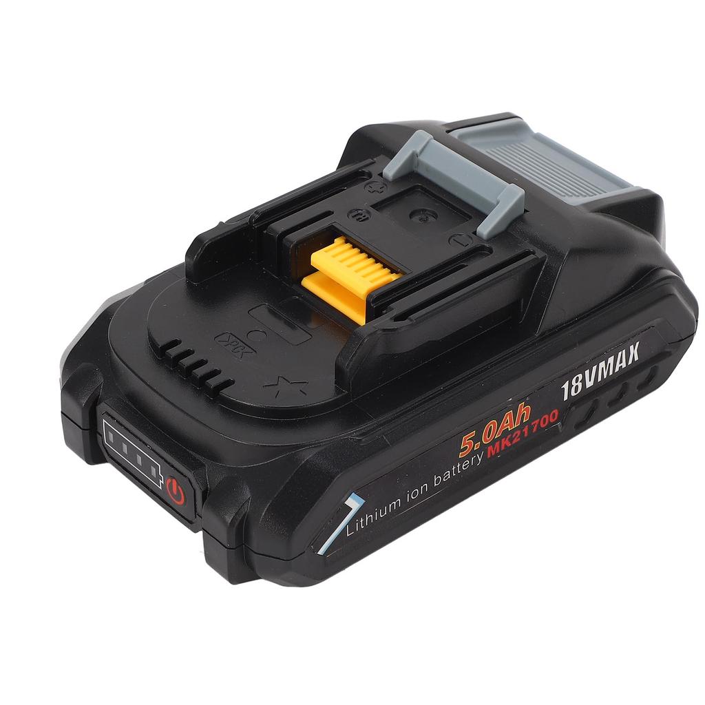 5.0Ah Electric Tool Battery Replacement with Power Display Suitable 18V Power Tool Battery for
