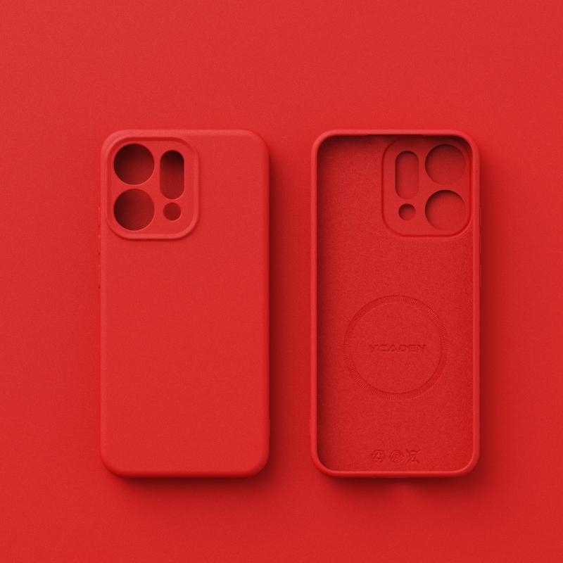 for Liquid Silicone Magnetic Case for OPPO Reno 14 Pro Magsafe Wireless Charging Soft Skin Smooth Cover Bumper Funda