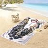 Zen Warrior Harmony Beach Towel Beach Beach Towel for Vacation Photos Seaside Quickdrying Swim Towel Outdoor Pool Towel Fashion
