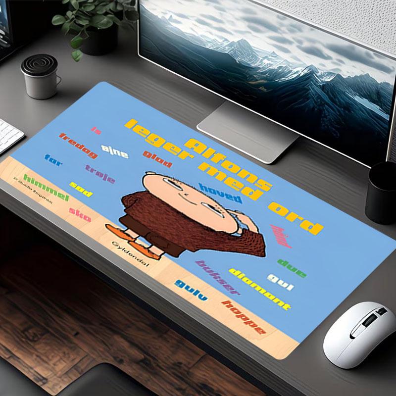 Alfons Aberg Print Mouse Pad, for Keyboard Pad Laptop PC Mat for Office Home Use, Desk Decor, Perfect Birthday Gift for Gamers