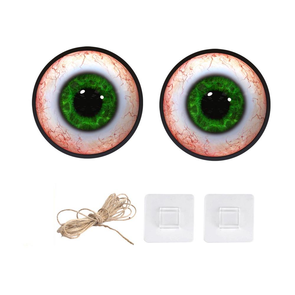 Luminous Giant Hanging Eyeball Round LED Eyeball Decorative Plate Halloween Eyeball  Indoor Outdoor StyleA