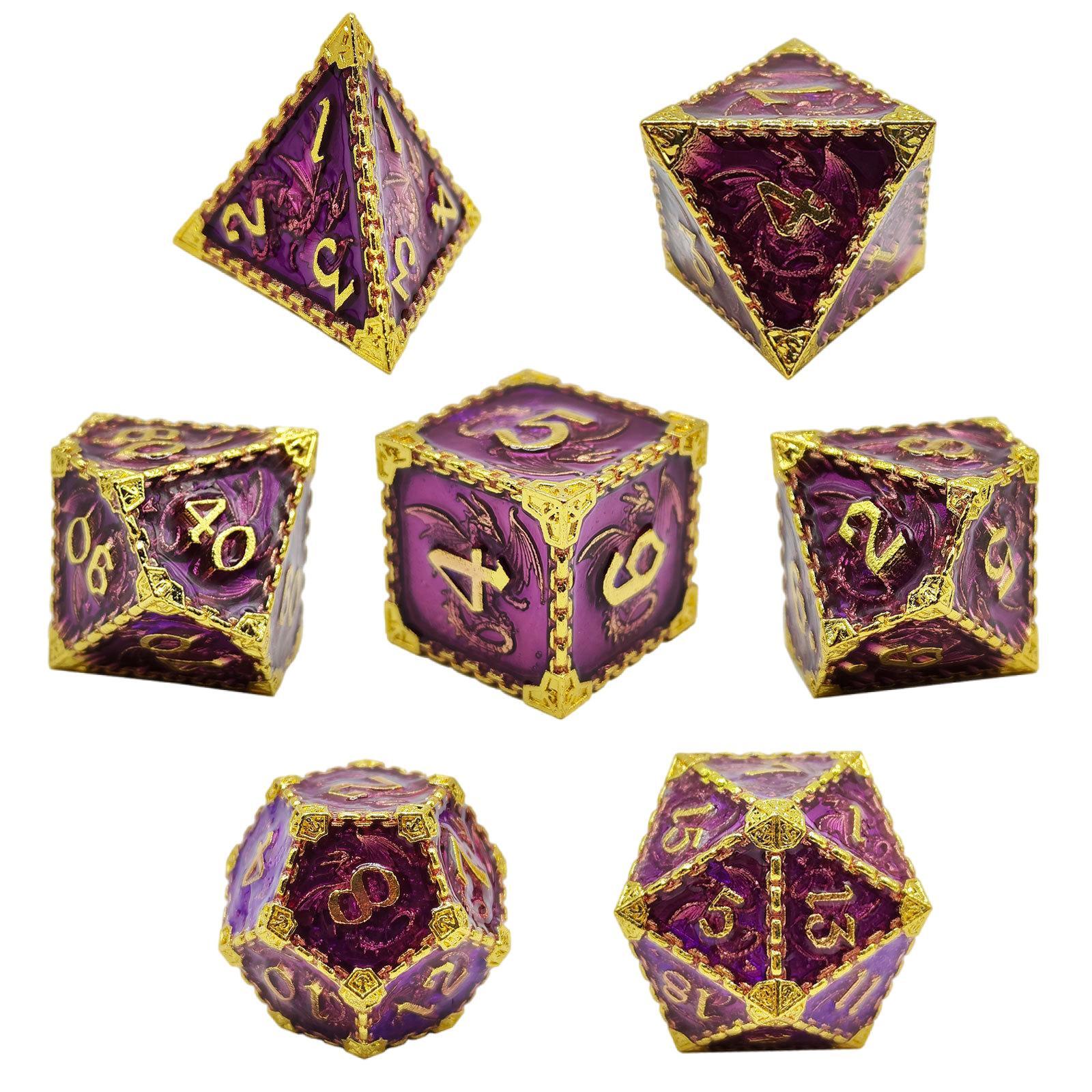 

7шт многогранные игральные кости нерегулярные большие цифры настольные игры зеленый