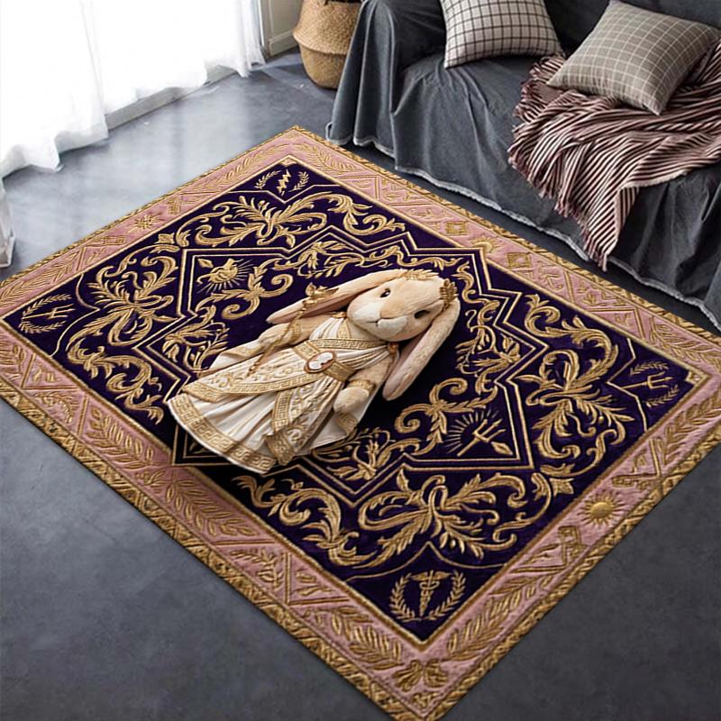 2025 New Cute Rabbit Carpet Rug for Living Room Bedroom Home Sofa Decoration,Kids play Non-slip Floor Mat08