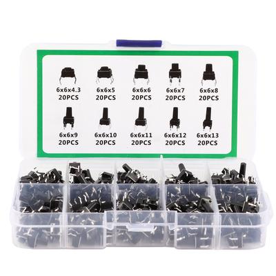 200 Stück Taktiler Druckschalter Mini-Controller für TV Audio Computer Elektronisches Produkt