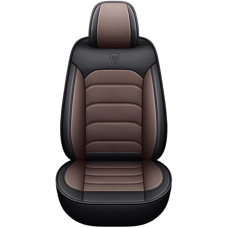 Nappa Leather Full Coverage Car Seat Cover - Five-Seat Cushion for All Seasons