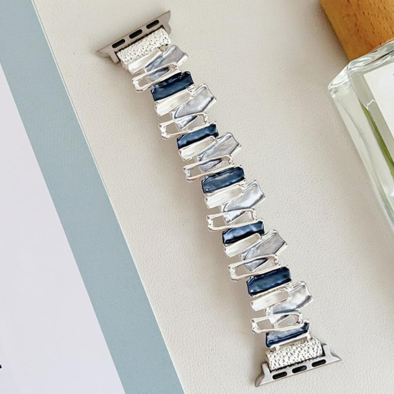 

Женский эластичный ремешок с одной петлей для Apple Watch, ремешок 45 мм, 44 мм, 40 мм, 49 мм, серия iWatch Ultra 9, 8, 7, 6, 5, 4 SE2, регулируемый ремешок For 38mm 40mm 41mm & S