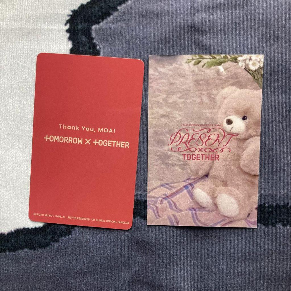 [USED] TXT MOAZONE FC Bonus Japan Performance Fan Live Yeonjun 2 Trading Cards