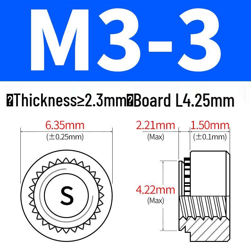Galvanized Sheet Metal Rivet Nut S-M2-M12