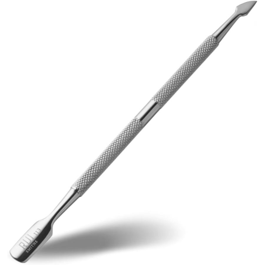 Professional Stainless Steel Dual-Ended Cuticle Pusher - Nail & Dead Skin Remover for Manicure and Pedicure - Essential Nail Art