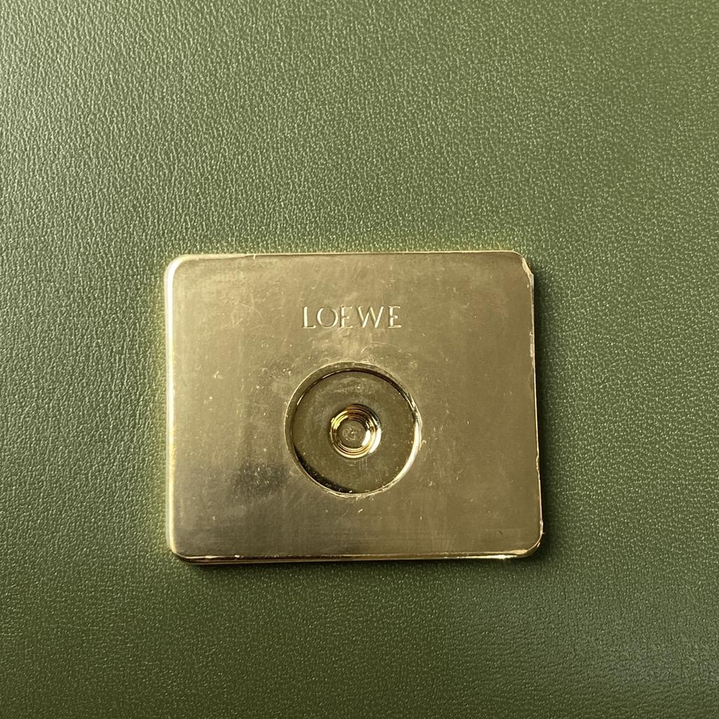 Used LOEWEShoulder Bag Green System Leather Women