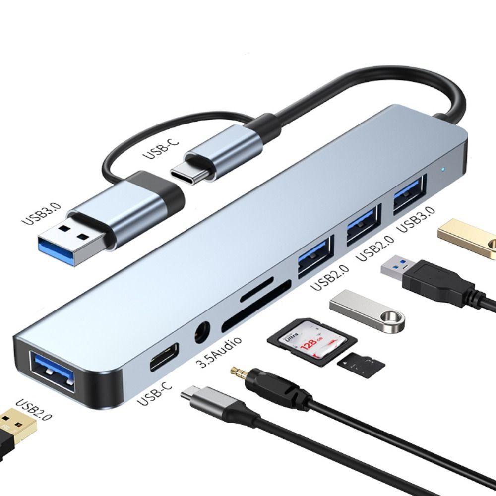 Speed Mobile Phone Tablet Laptop OTG Adapter Expander USB 3.0 Type-C Splitter PD Charging USB C HUB
