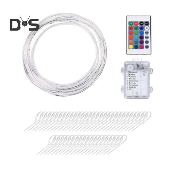 

Светодиодные фонари для батута, водонепроницаемая лента с дистанционным управлением, 16 цветов, ночные игровые веревочные фонари для батутного обода 8/10/12 футов Sets