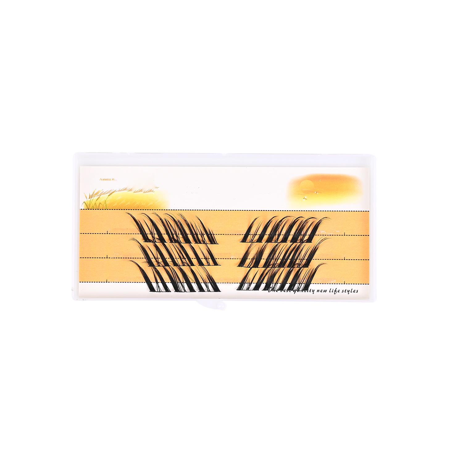 

Segmented 3D D51 False Eyelashes: Realistic, Distinct Roots for Natural, Big-Eye Look with Slender, Curled Effect.