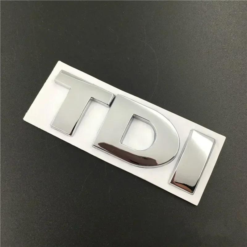 VEMZG1 3D Metal TDI Letters Emblem Badge Sticker Decals for VW Golf 4 5 6 7 JETTA PASSAT MK2 MK4 MK5 MK6 MK7