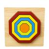 Wooden Geometric Shape Puzzle Kids Montessori Toys Shape Cognition Children Jigsaw Puzzle Board Learning Educational Toys Gifts